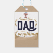 Beste Papa – Dank Je Ontwerp Cadeaulabel (Voorkant)