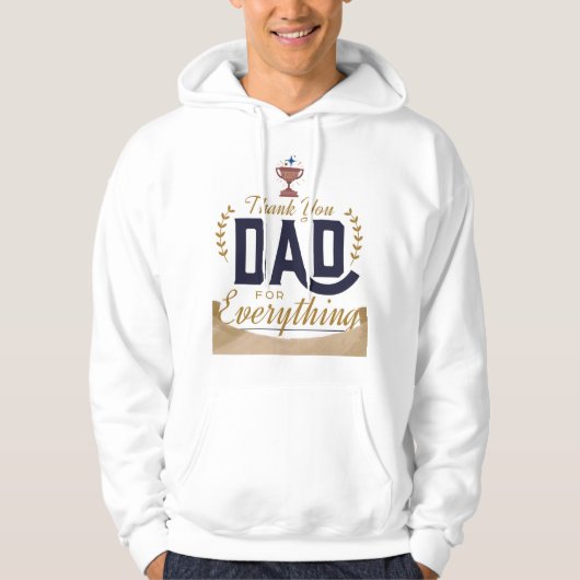 Beste Papa – Dank Je Ontwerp Hoodie (Voorkant)