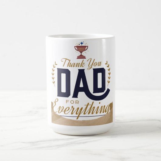 Beste Papa – Dank Je Ontwerp Koffiemok (Center)