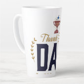 Beste Papa – Dank Je Ontwerp Latte Mok (Linkerhoek)
