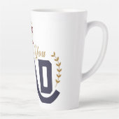 Beste Papa – Dank Je Ontwerp Latte Mok (Rechts)