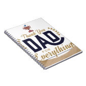 Beste Papa – Dank Je Ontwerp Notitieboek (Rechterzijde)