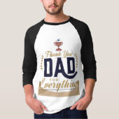 Beste Papa – Dank Je Ontwerp T-shirt (Voorkant)