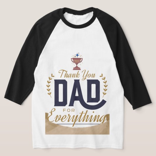 Beste Papa – Dank Je Ontwerp T-shirt (Laagn)