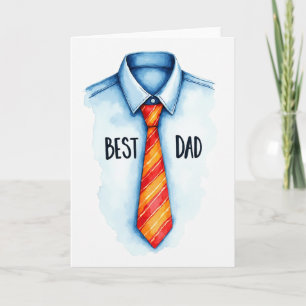 Beste Papa Das Watercolor Kaart