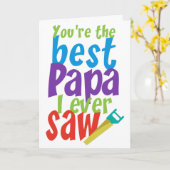 Beste papa die ik ooit zag kaart (Gele Bloem)