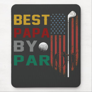 beste papa door golf T-Shirt Muismat