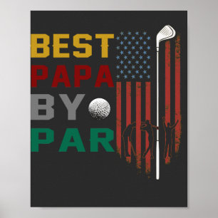 beste papa door golf T-Shirt Poster