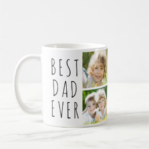 Beste Papa door Par 4 Foto's Eenvoudig Koffiemok