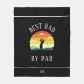 Beste Papa Door Par Aangepast Fleece Deken (Voorkant)