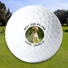 Beste Papa Door Par Aangepaste Foto Tekst Golfballen