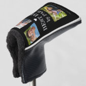 Beste papa door Par aangepaste fotocollage Golfheadcover (3/4 voorkant)