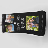 Beste papa door Par aangepaste fotocollage Golfheadcover (Voorkant)