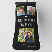 Beste papa door Par aangepaste fotocollage Golfheadcover (Draai 90)