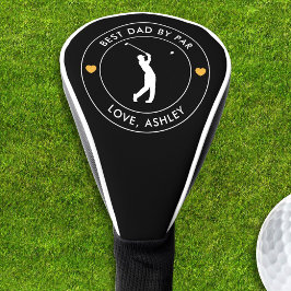 Beste papa door par aangepaste golfer naam harten golfheadcover
