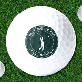 Beste papa door par aangepaste golfspeler naam gep golfballen
