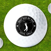 Beste papa door par aangepaste golfspeler naam gep golfballen