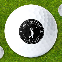 Beste papa door par aangepaste golfspeler naam gep golfballen