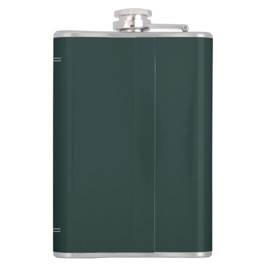 Beste papa door par aangepaste golfspeler naam gep heupfles (Achterkant)