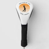 Beste papa door par aangepaste naam tekst geperson golfheadcover (Voorkant)