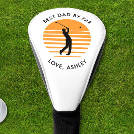 Beste papa door par aangepaste naam tekst geperson golfheadcover