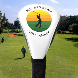 Beste papa door par aangepaste tekst Sunset Golfer Golfheadcover