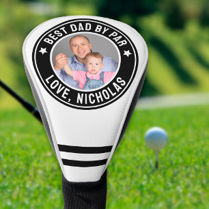 Beste papa door Par Custom Foto Gift Van Kinder na Golfheadcover