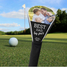 Beste papa door Par Custom Foto Modern Vaderdag Golfheadcover