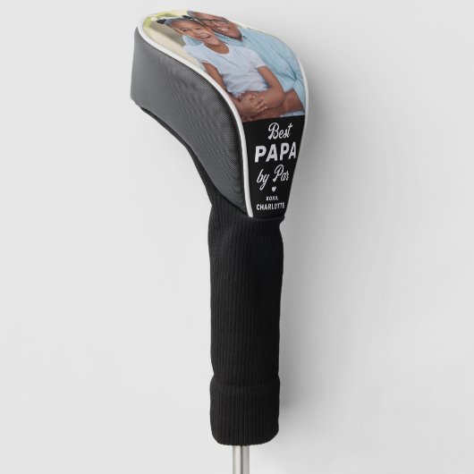 BESTE PAPA DOOR PAR Custom Foto Moderne Golfer Golfheadcover (Schuin)