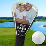 BESTE PAPA DOOR PAR Custom Foto Moderne Golfer Golfheadcover<br><div class="desc">Best Papa By Par ... Twee van je favoriete dingen, golf en je kleinkinderen ! Nu kun je ze meenemen terwijl je 18 holes speelt. Introductie van het perfecte cadeau voor de golfliefhebbende vader of opa in je leven: een gepersonaliseerde golfhoofdbedekking met een moderne twist! Deze aangepaste cover bevat de...</div>