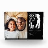 Beste papa door par foto & aangepaste bericht golf (Voorkant)