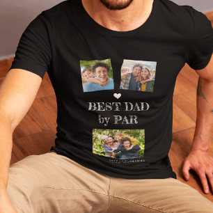 Beste papa door Par foto golf vader T-shirt