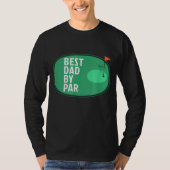 Beste papa door Par Funny Golf Vaderdag Golfer T-shirt (Voorkant)