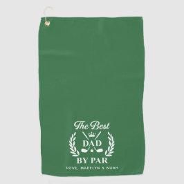 Beste Papa door Par Gepersonaliseerd, Vaderdag Gol Golfhanddoek