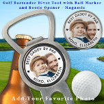 Beste papa door par gepersonaliseerde foto golf divot tool<br><div class="desc">Beste papa van Par ... Twee van je favoriete dingen, golf en je kinderen! Nu kan je ze meenemen terwijl je 18 holes speelt. Pas deze golfballen met uw kind favoriete foto en naam aan. Of het nu een verjaardag, vaderdag of Kerstmis is, deze pa golfballen zijn favoriet. Geweldig cadeau...</div>