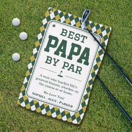 Beste Papa door Par Gepersonaliseerde Golf Handdoe Golfhanddoek