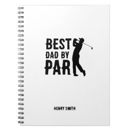Beste papa door Par Golf Vaderdag papa cadeau Notitieboek