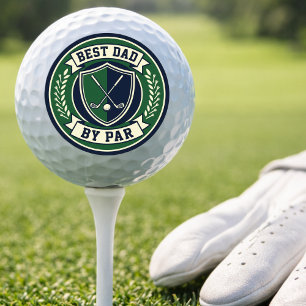 Beste Papa door Par Golfbal Grappig Golf Cadeau vo Golfballen