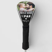 Beste Papa Door Par Golfer Aangepaste Foto Golfheadcover (Voorkant)