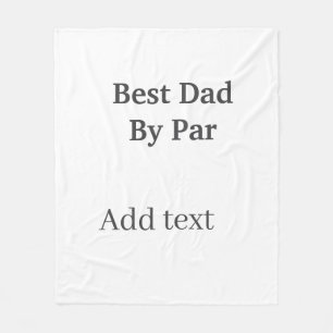 Beste papa door par grijs zwarte vaderdag naam een fleece deken