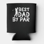 Beste papa door par kleding golf ontwerp blikjeskoeler (Voorkant)