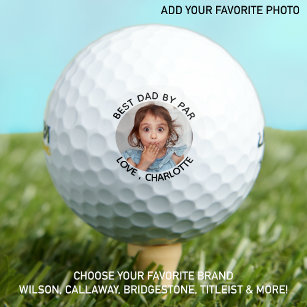 Beste papa door par - Leuke gepersonaliseerde foto Golfballen