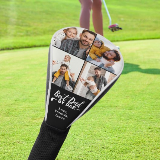Beste papa door par met aangepaste foto's en beric golfheadcover
