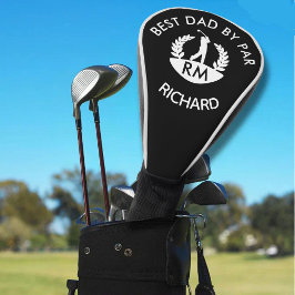 Beste papa door Par Monogram Naam Golfheadcover