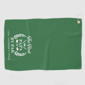 Beste Papa door Par Persoonlijk, Vaderdag Golf Golfhanddoek (Horizontaal)
