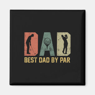 Beste Papa Door Par Retro Vintage Vaderdag Golf Lo Magneet