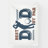 Beste Papa Door Par-spandoek Spandoek (Verticaal)