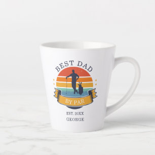 Beste papa door Par Vaderdag aangepaste naam Latte Mok