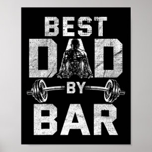 Beste Papa Door R Voor Fitness Workout Vaders Voor Poster