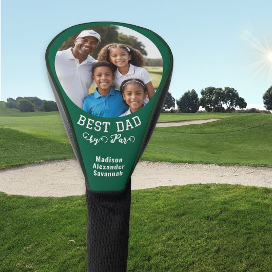 Beste Papa Door Vader Vaderdag Aangepaste Foto Gro Golfheadcover